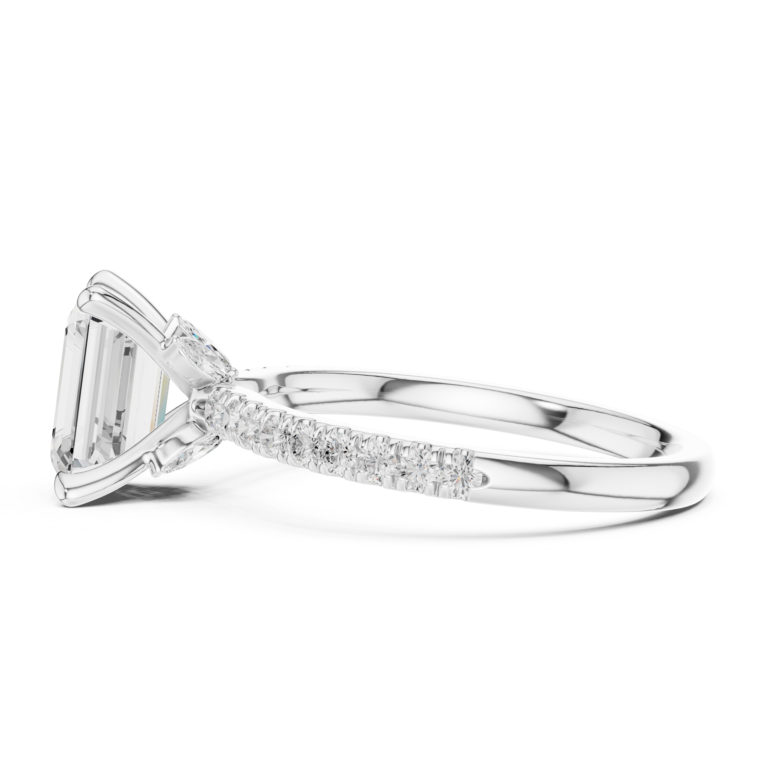 Sparkling featuring intricate diamond detail and fine finish