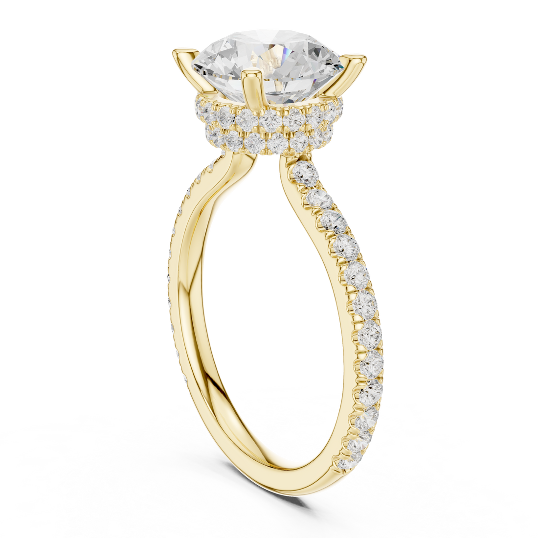 Sleek Round Brilliant Cut Diamond Solitaire Pendant Necklace perfect for both casual and formal styling