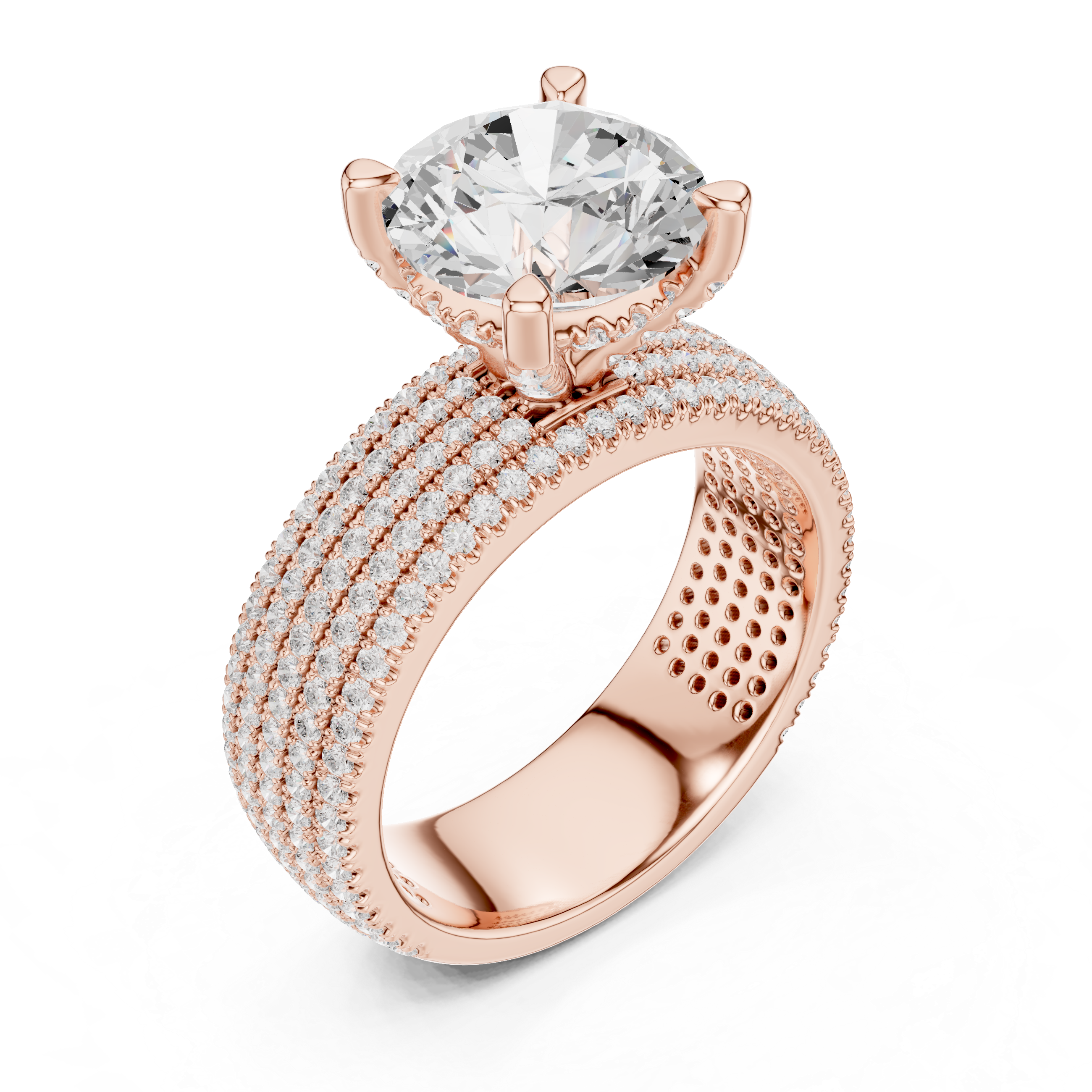 Sparkling featuring intricate diamond detail and fine finish