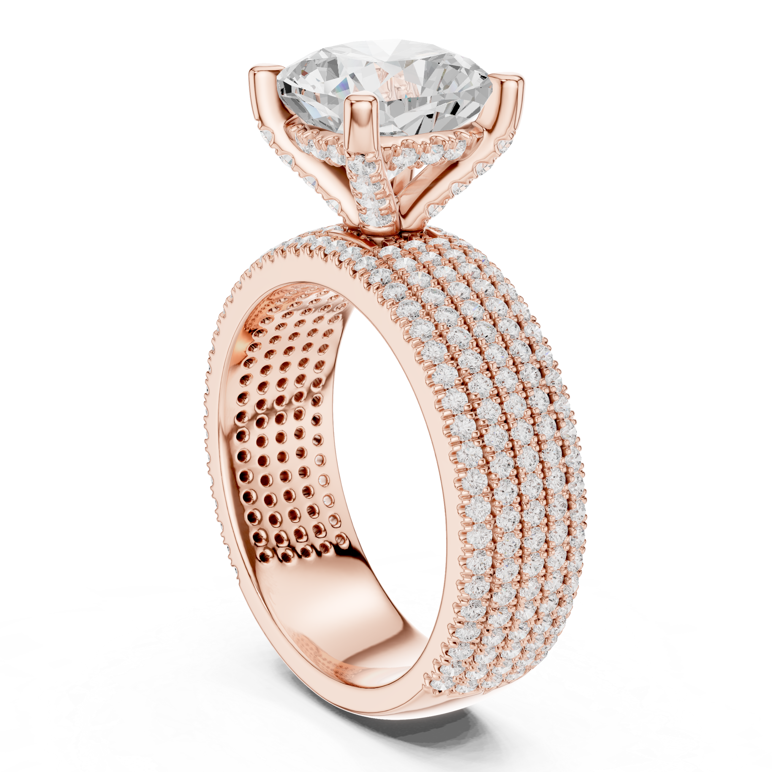 Luxury fashion Round Brilliant Cut Diamond Solitaire Pendant Necklace in Four Prong Setting curated for exclusive jewelry collections