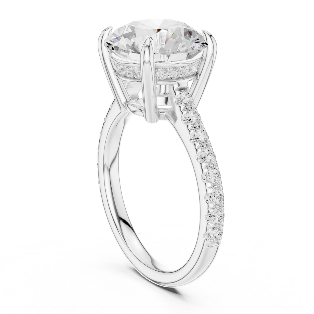 Sleek Round Brilliant Cut Diamond Solitaire Pendant Necklace perfect for both casual and formal styling