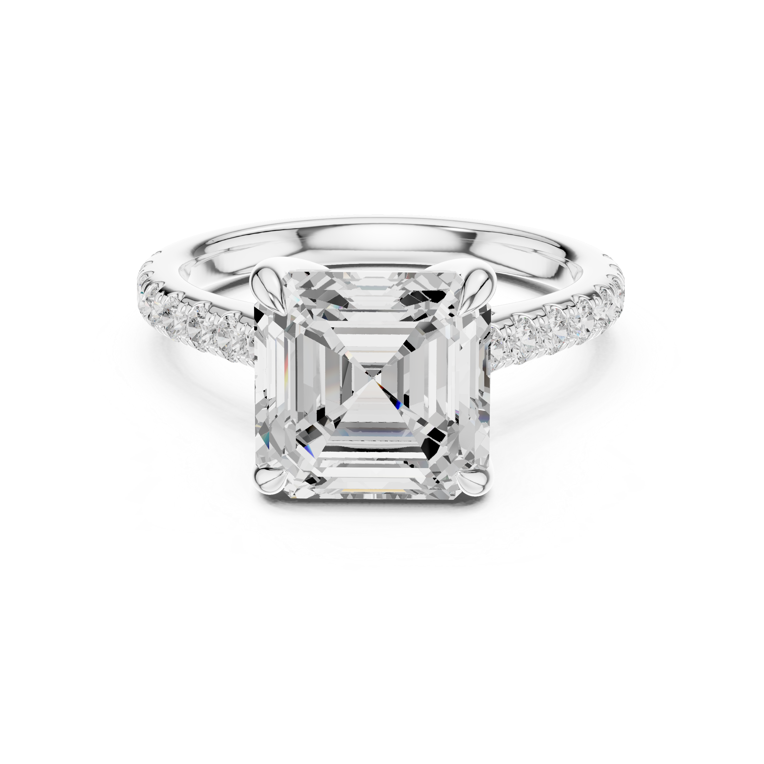 Classic stackable ring with slim gold band designed for layering multiple rings.