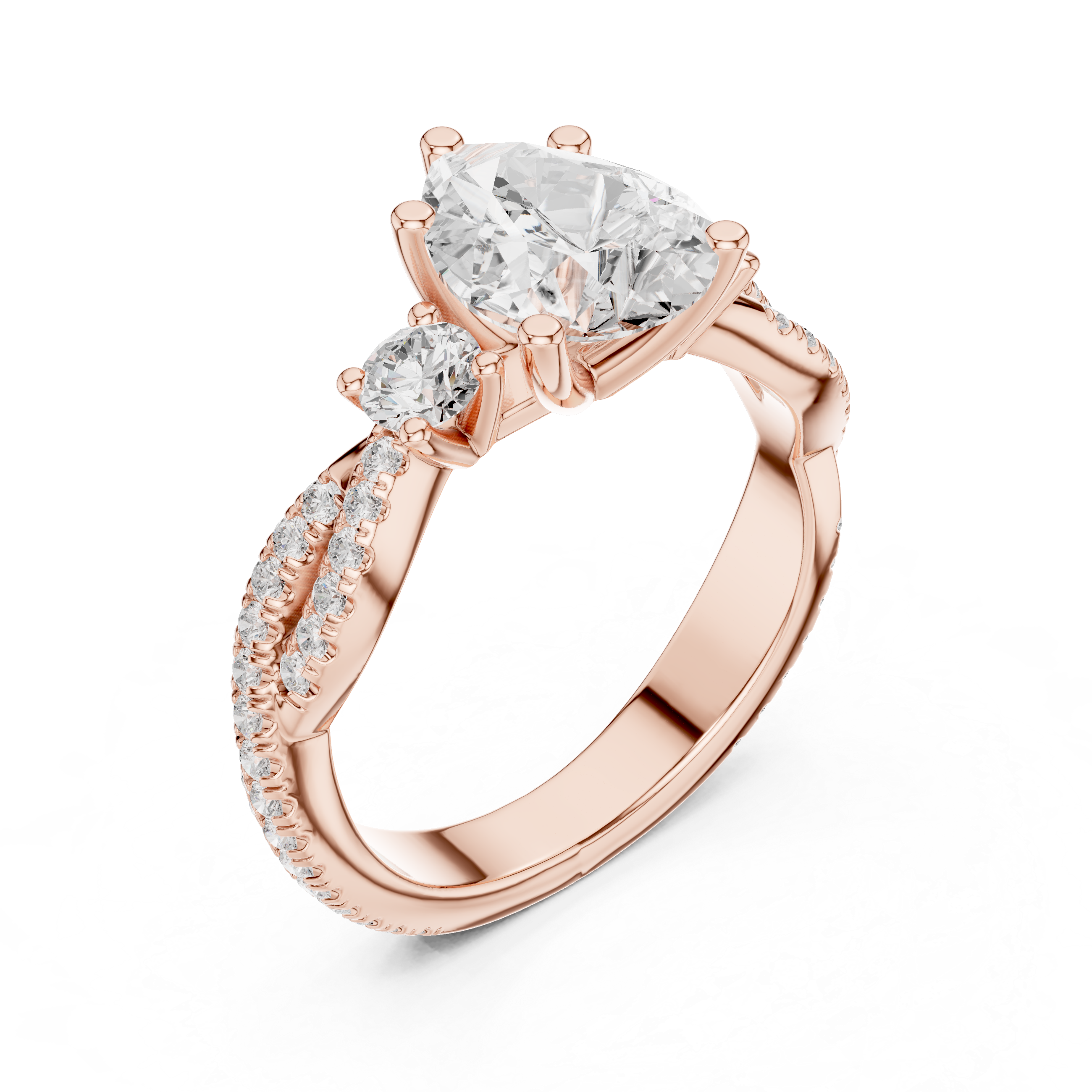 Luxury men's diamond band featuring row of sparkling stones.