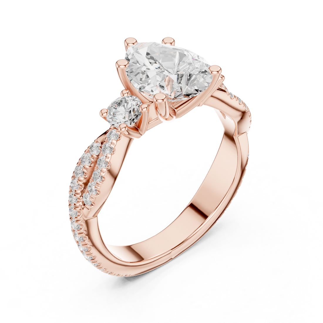 Luxury men's diamond band featuring row of sparkling stones.