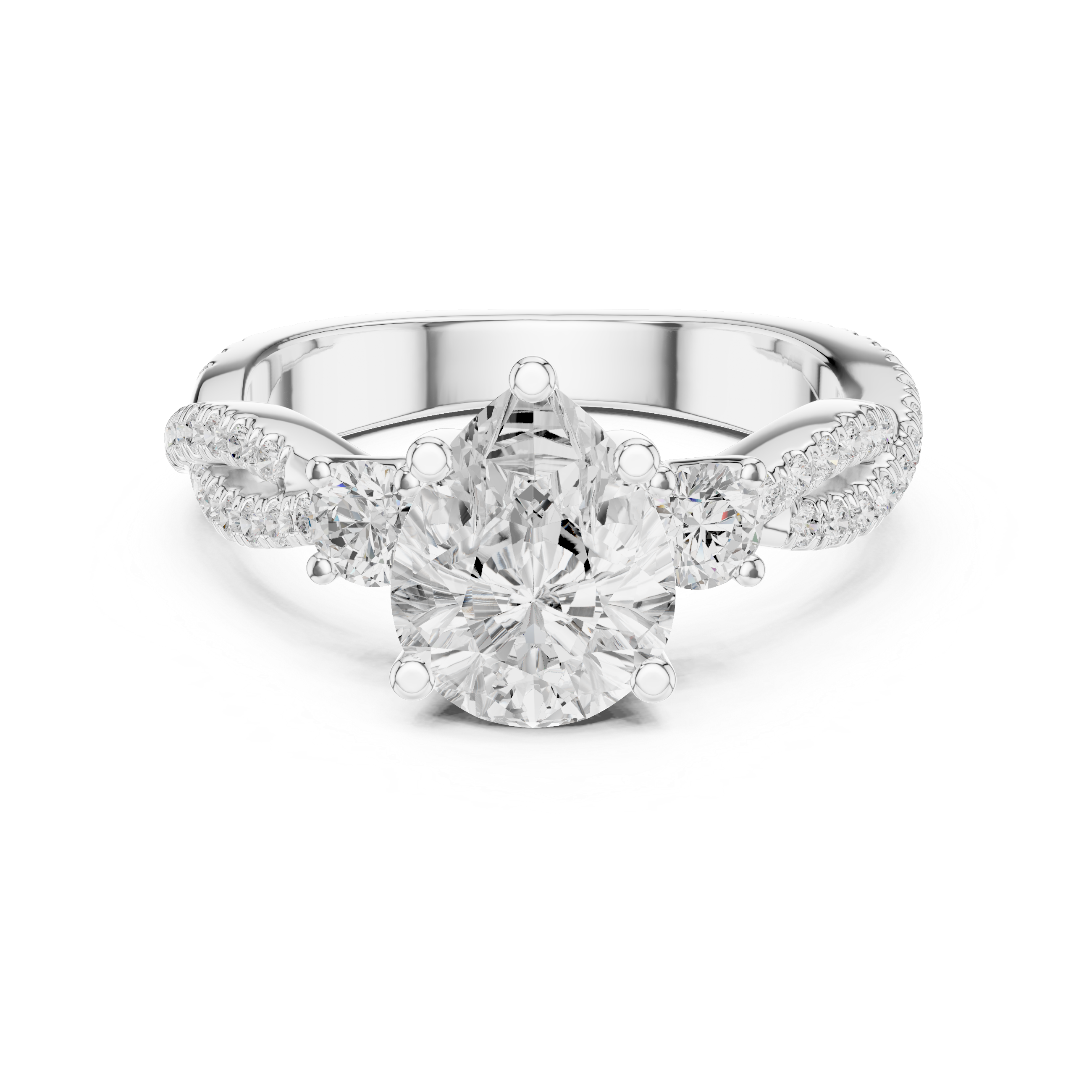 Designer baby ring featuring adjustable band and smooth edges.
