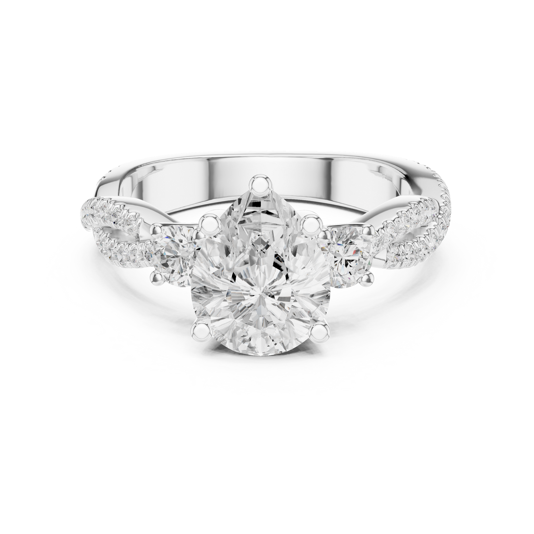 Designer baby ring featuring adjustable band and smooth edges.