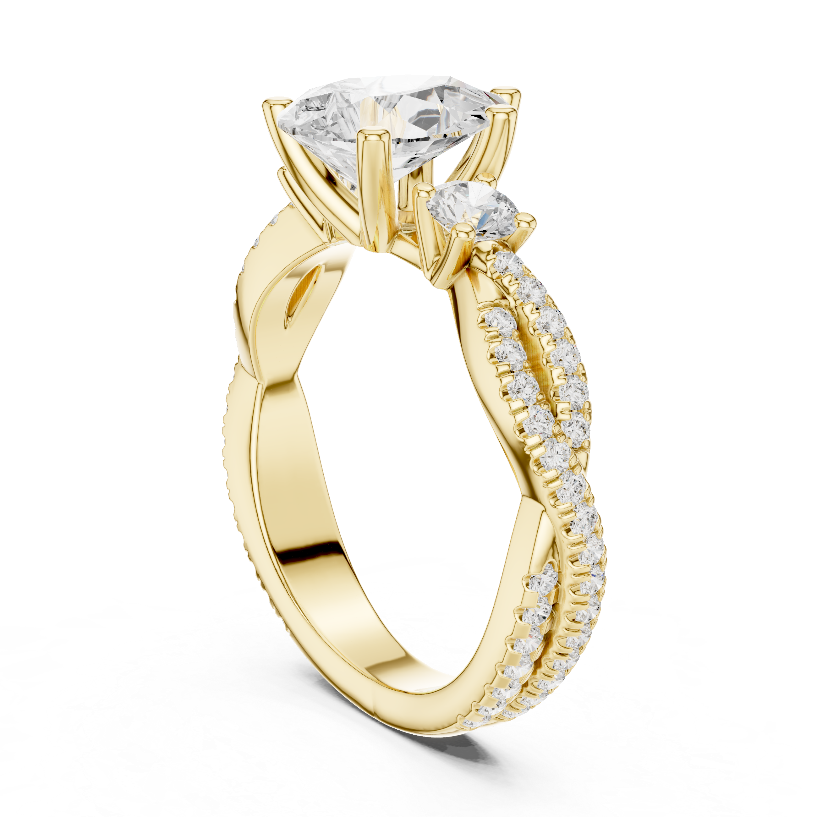 Elegant gemstone cocktail ring featuring oversized colorful stone centerpiece.