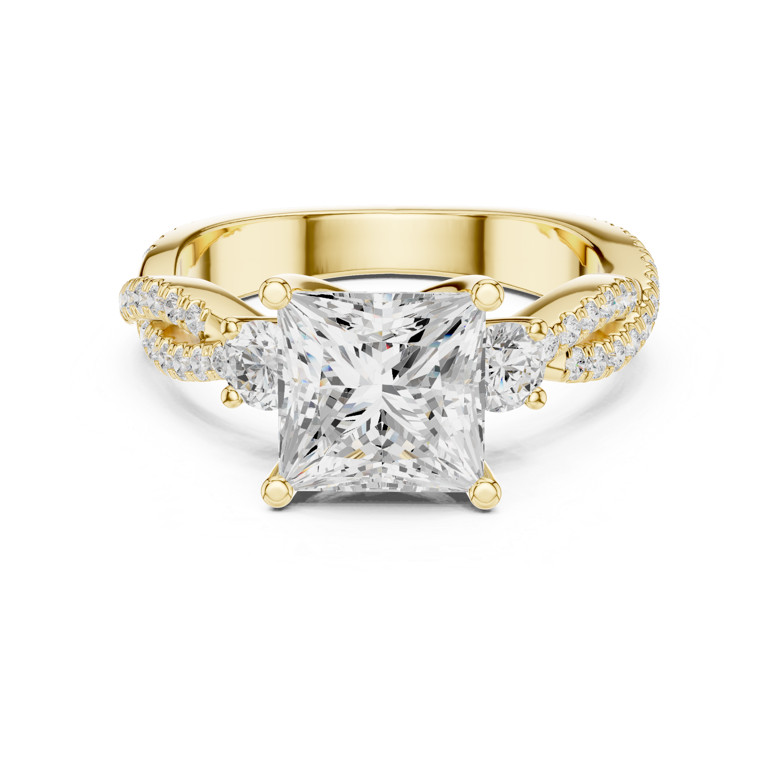 Elegant tennis bracelet featuring uniform diamond pattern.