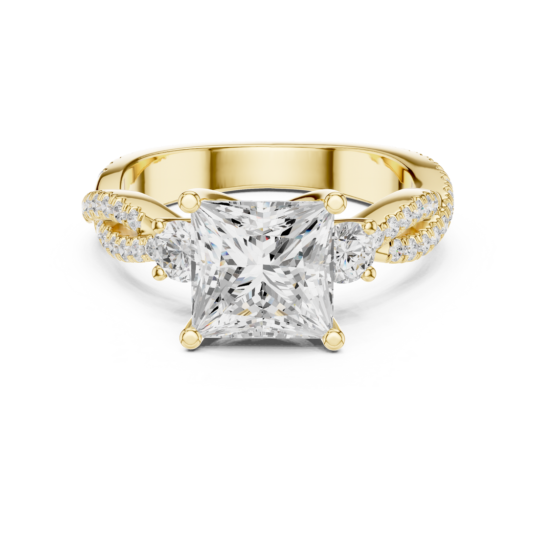 Elegant tennis bracelet featuring uniform diamond pattern.