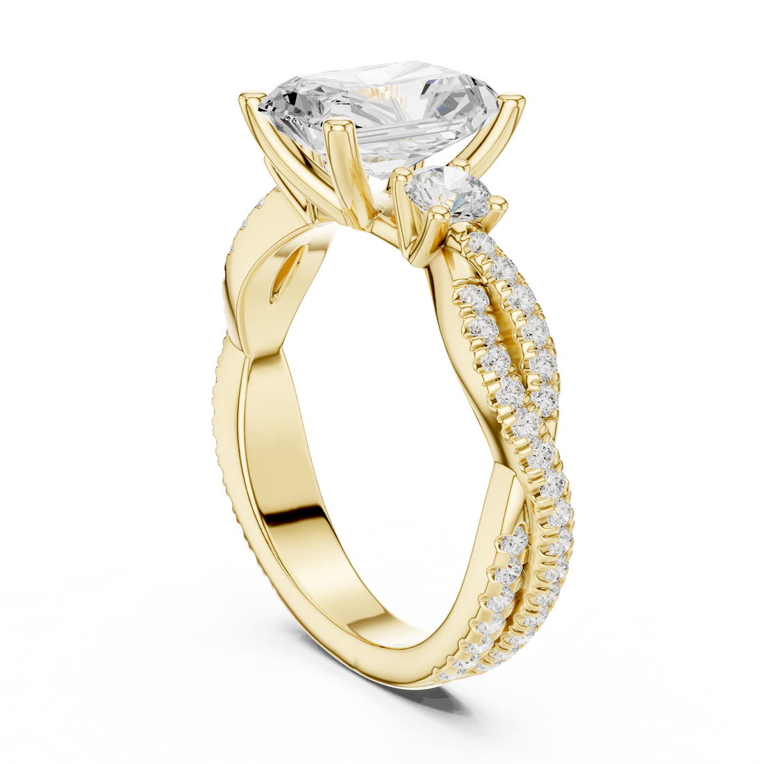 Traditional bridal jewellery set featuring detailed gold work.
