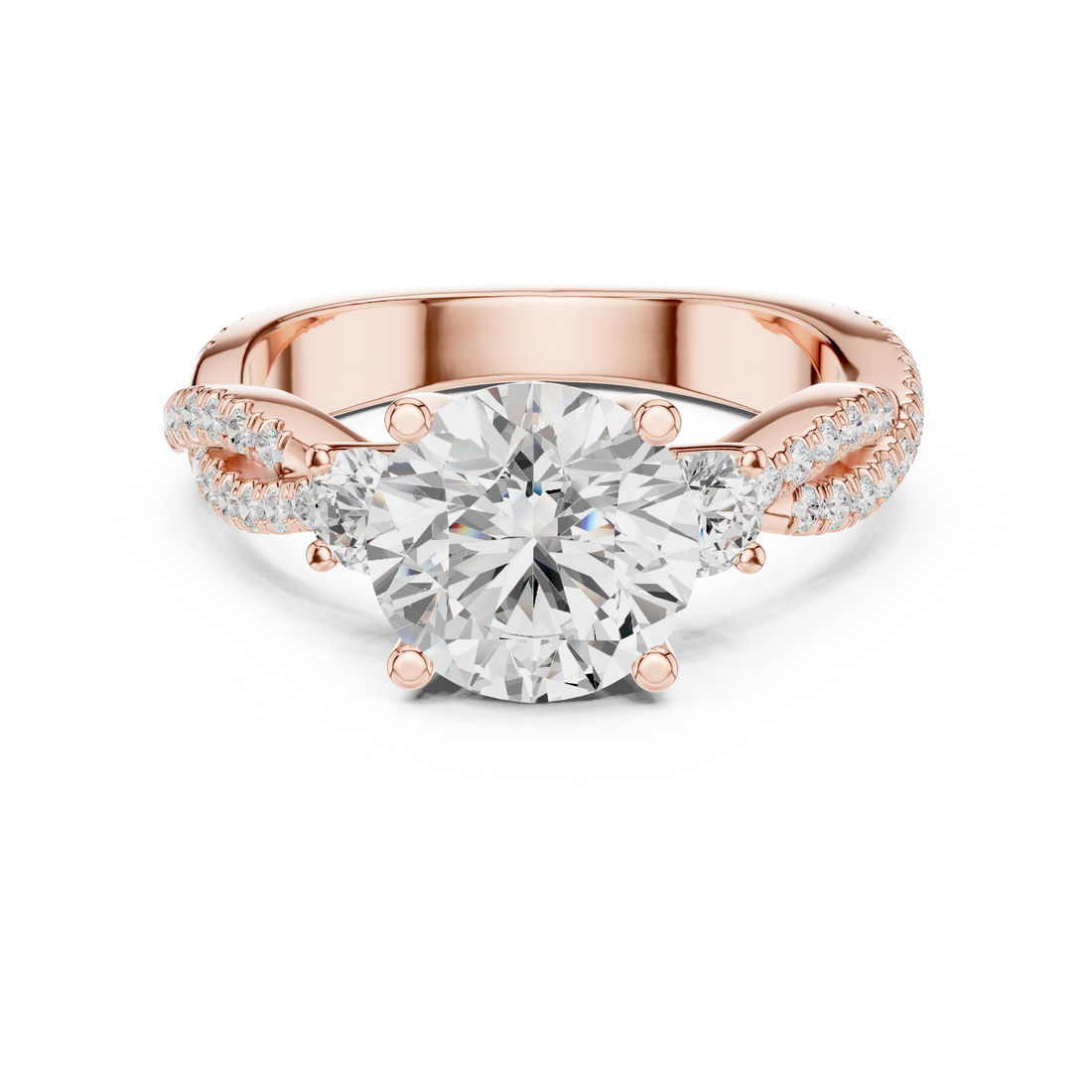 Modern diamond pendant featuring minimalist design.