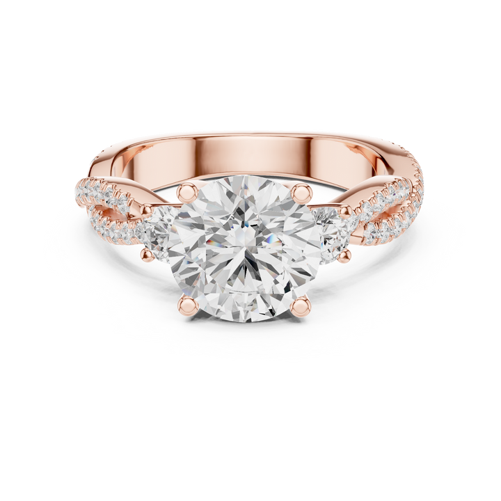 Modern diamond pendant featuring minimalist design.