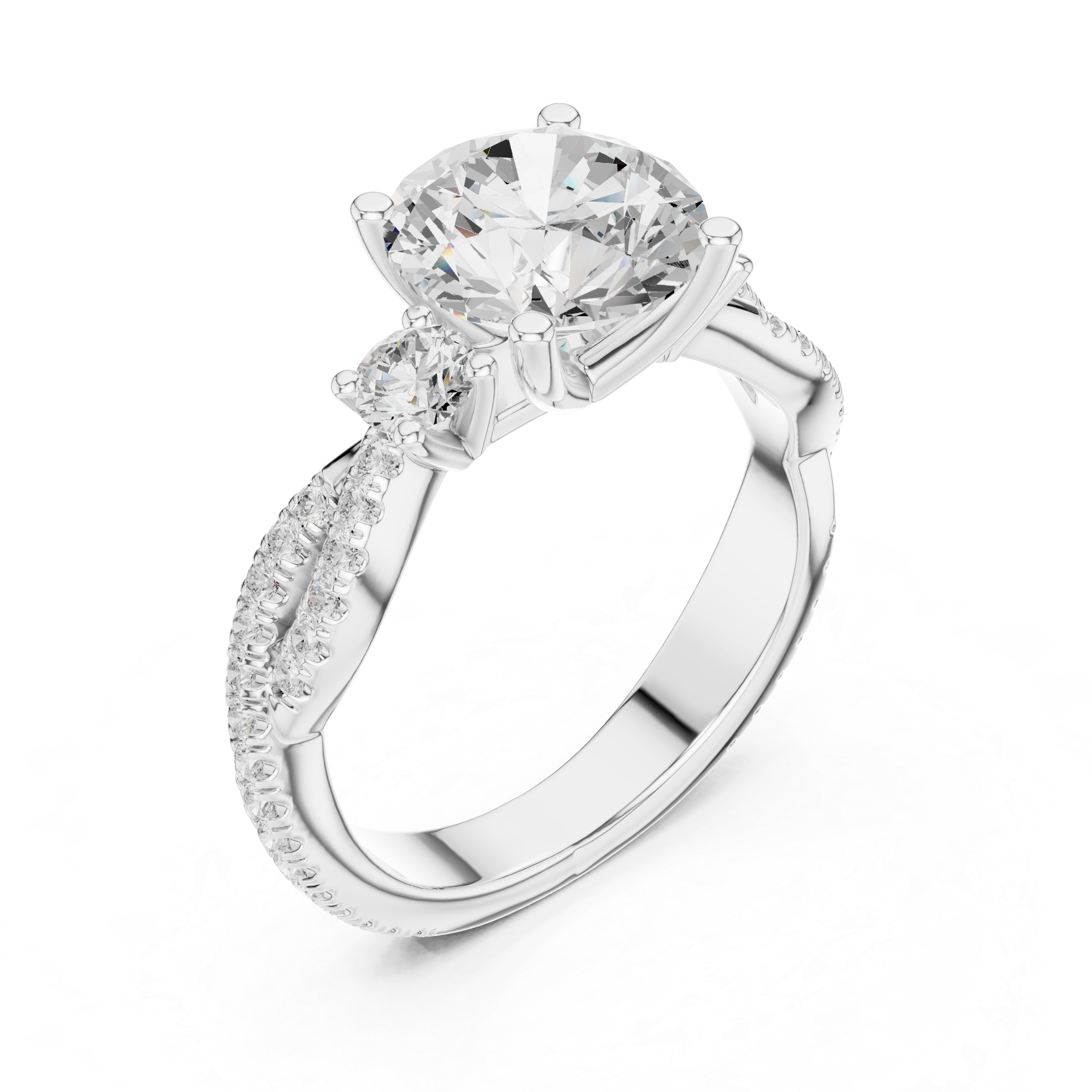 Modern promise ring featuring minimalist structure.