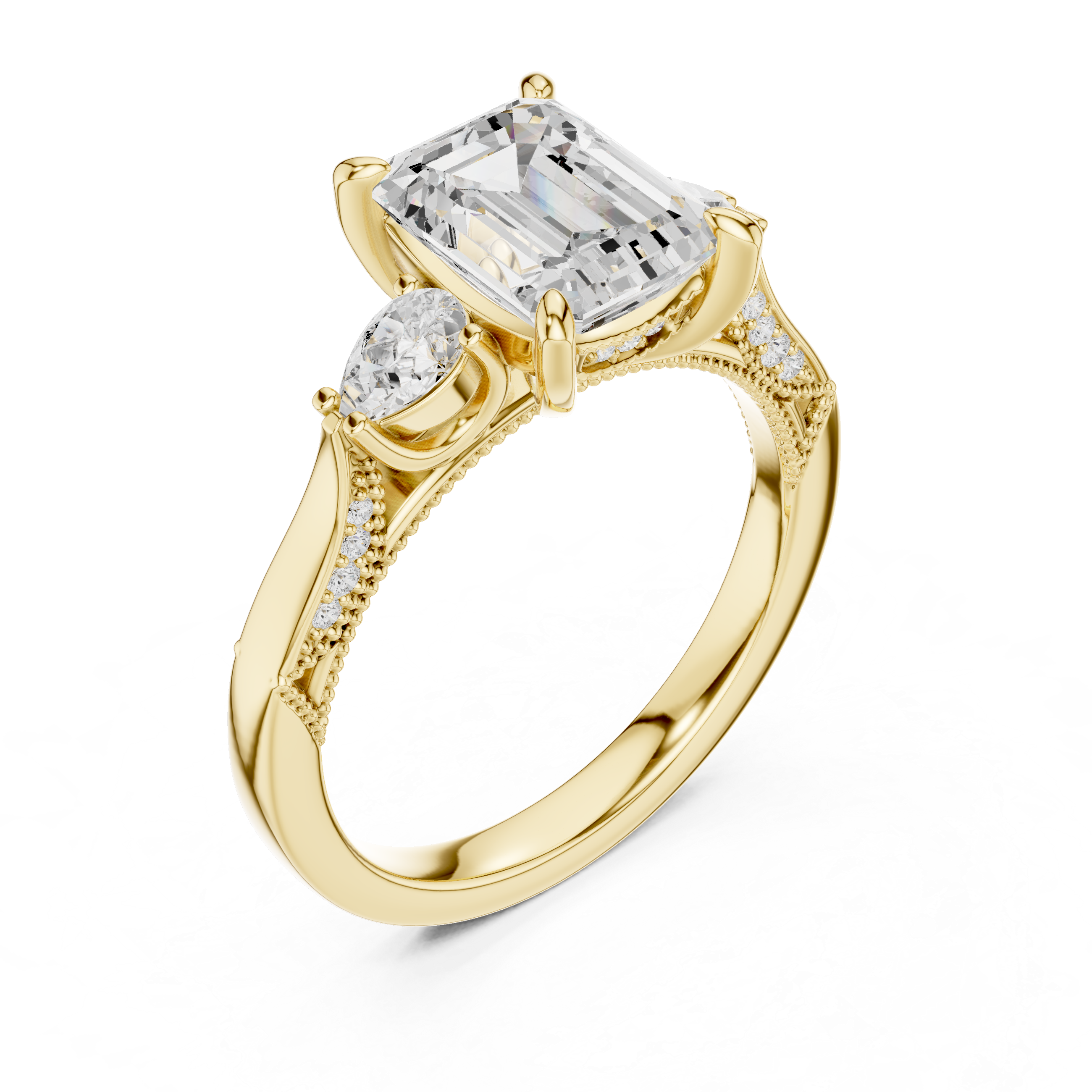 Stylish knot design ring symbolizing love and unity with polished finish.