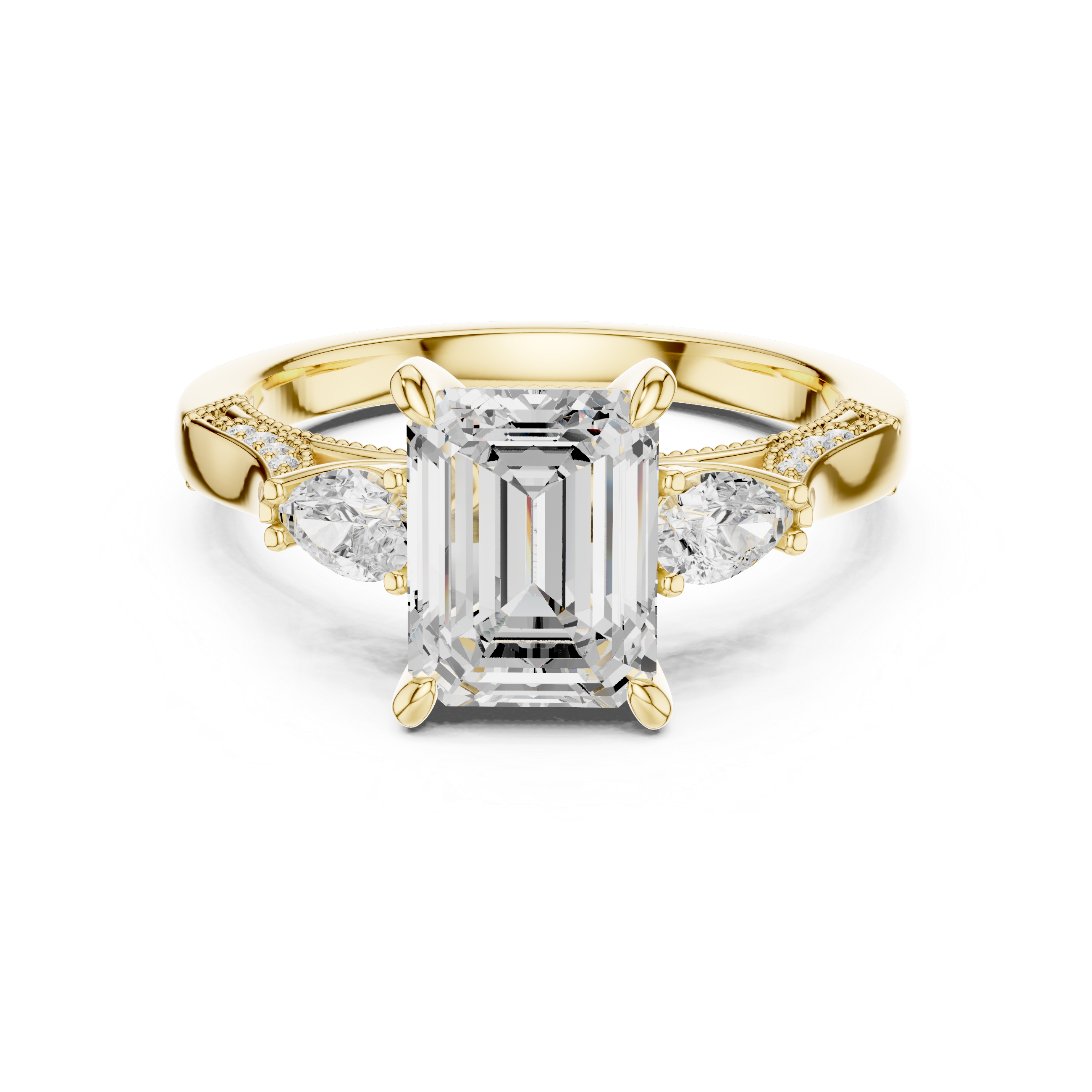 Classic teardrop diamond earrings with graceful hanging structure and refined shine.