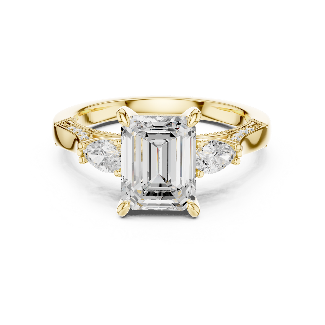 Classic teardrop diamond earrings with graceful hanging structure and refined shine.