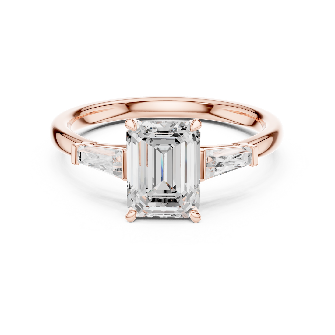Designer men's gemstone ring featuring bold rectangular stone centerpiece.