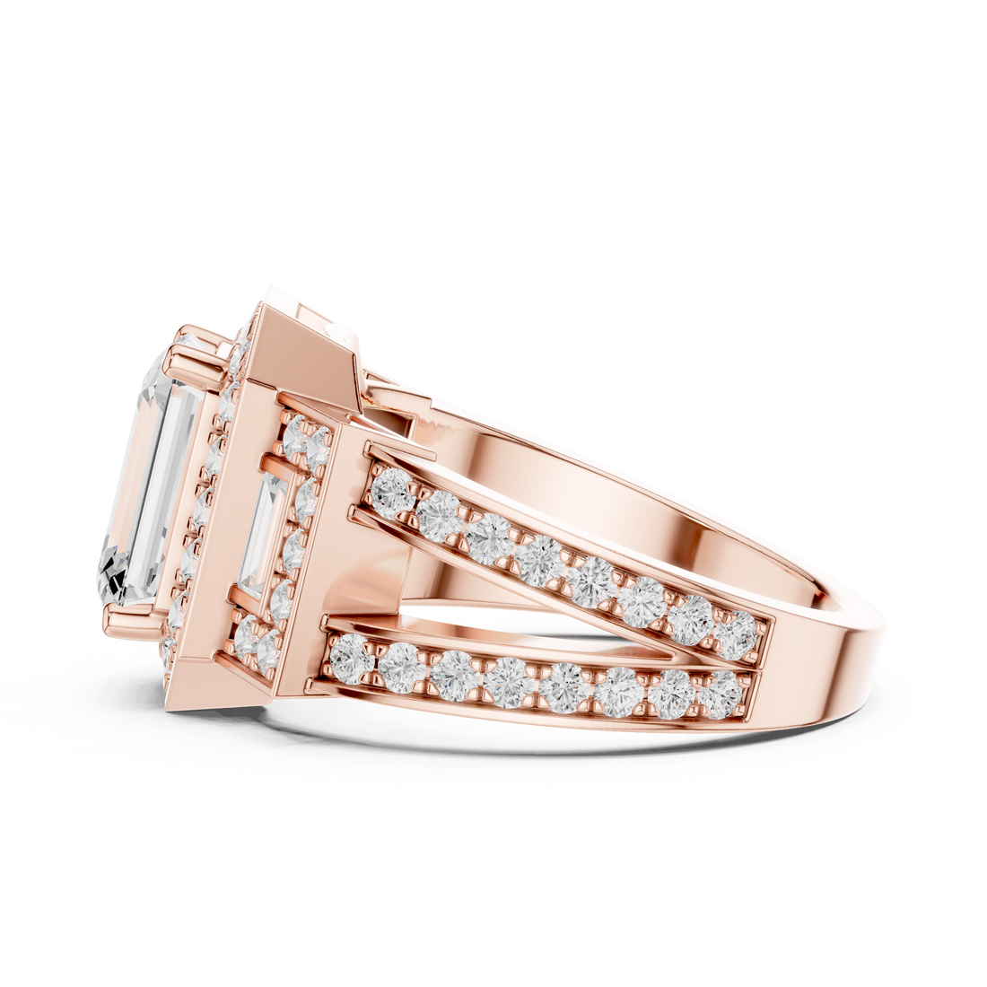 Classic eternity band featuring continuous diamond circle.