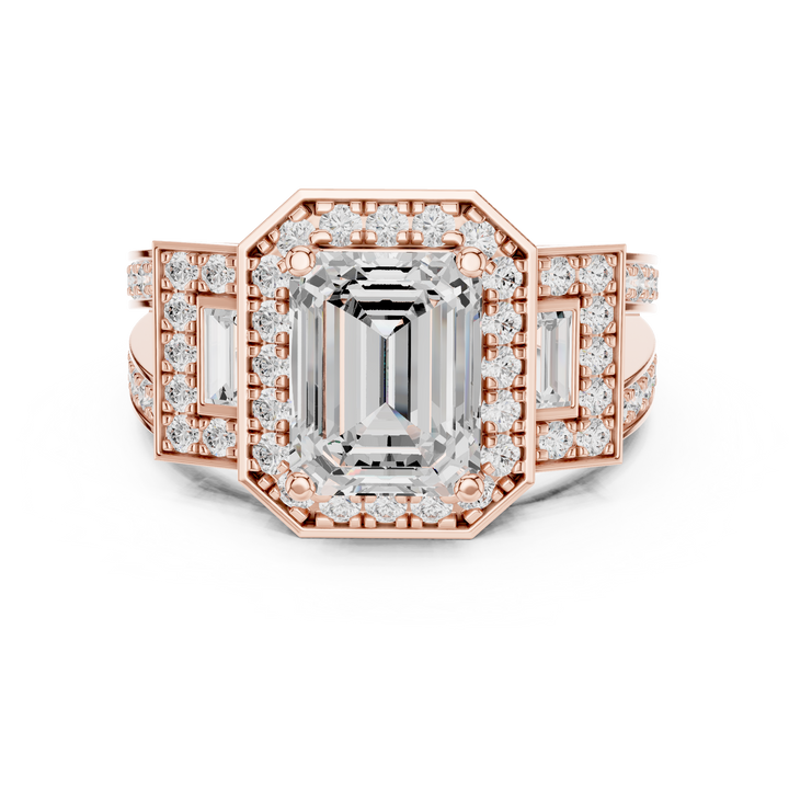 Modern diamond pendant featuring minimalist design.