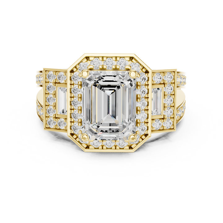 Luxury diamond stud earrings featuring brilliant-cut stones.