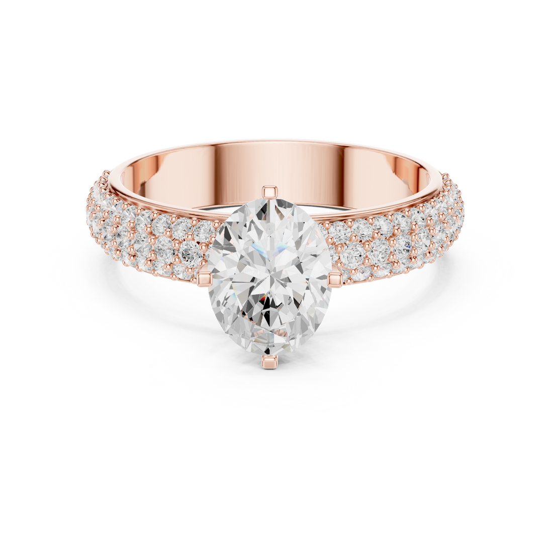 Elegant princess-cut diamond engagement ring with brilliant center stone and slim polished gold band.