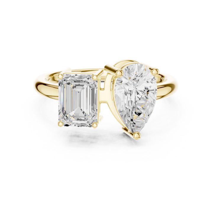 Modern open ring featuring adjustable dual-end design.