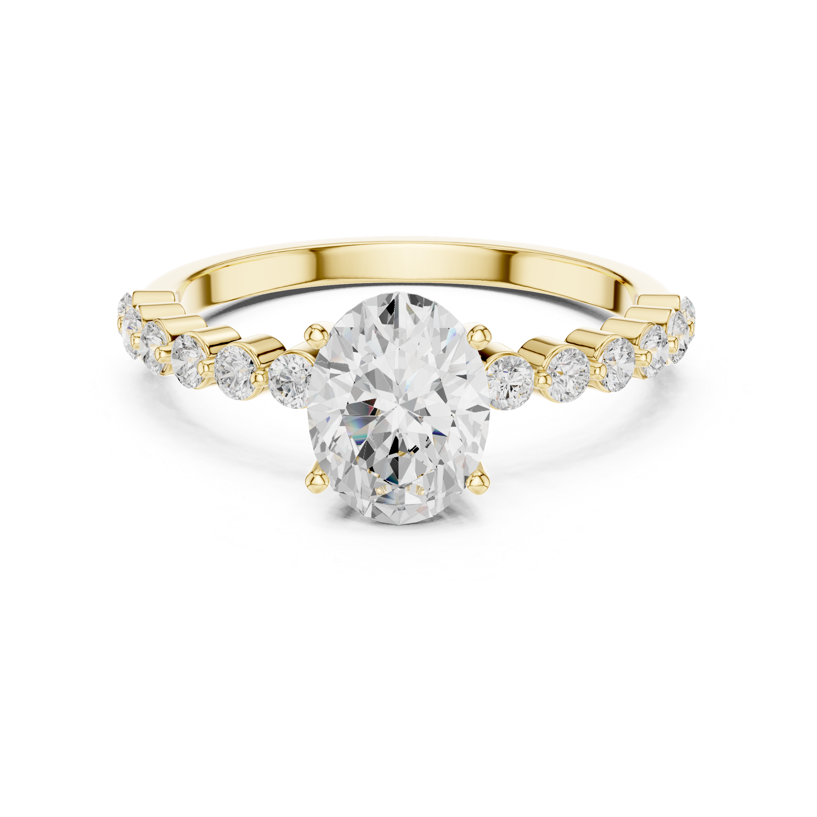 Elegant tennis bracelet featuring uniform diamond pattern.