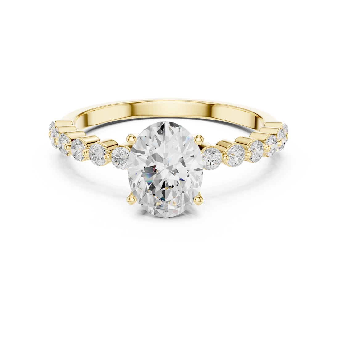 Elegant tennis bracelet featuring uniform diamond pattern.