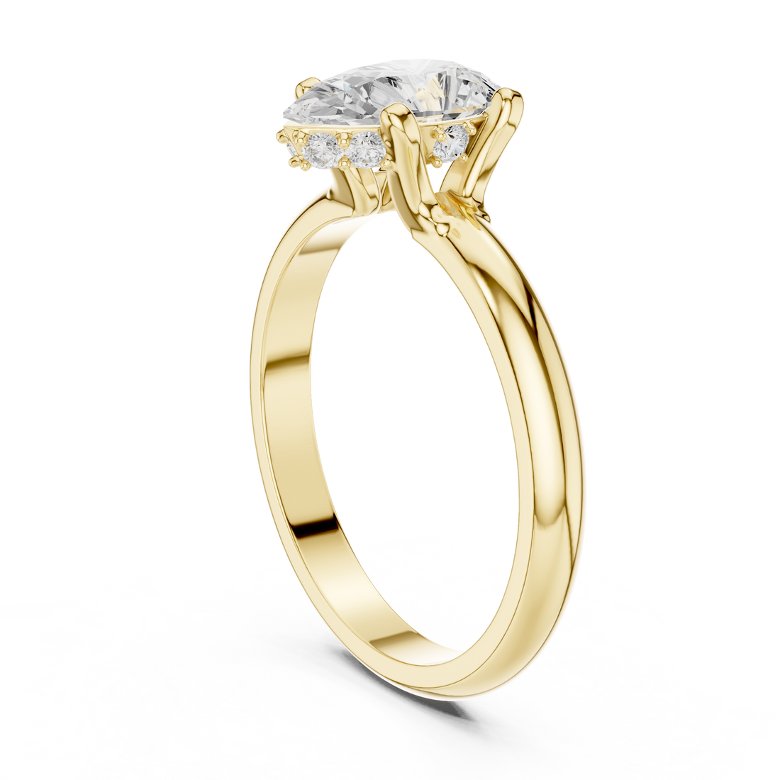 Classic wedding jewellery set featuring matching gold accessories.