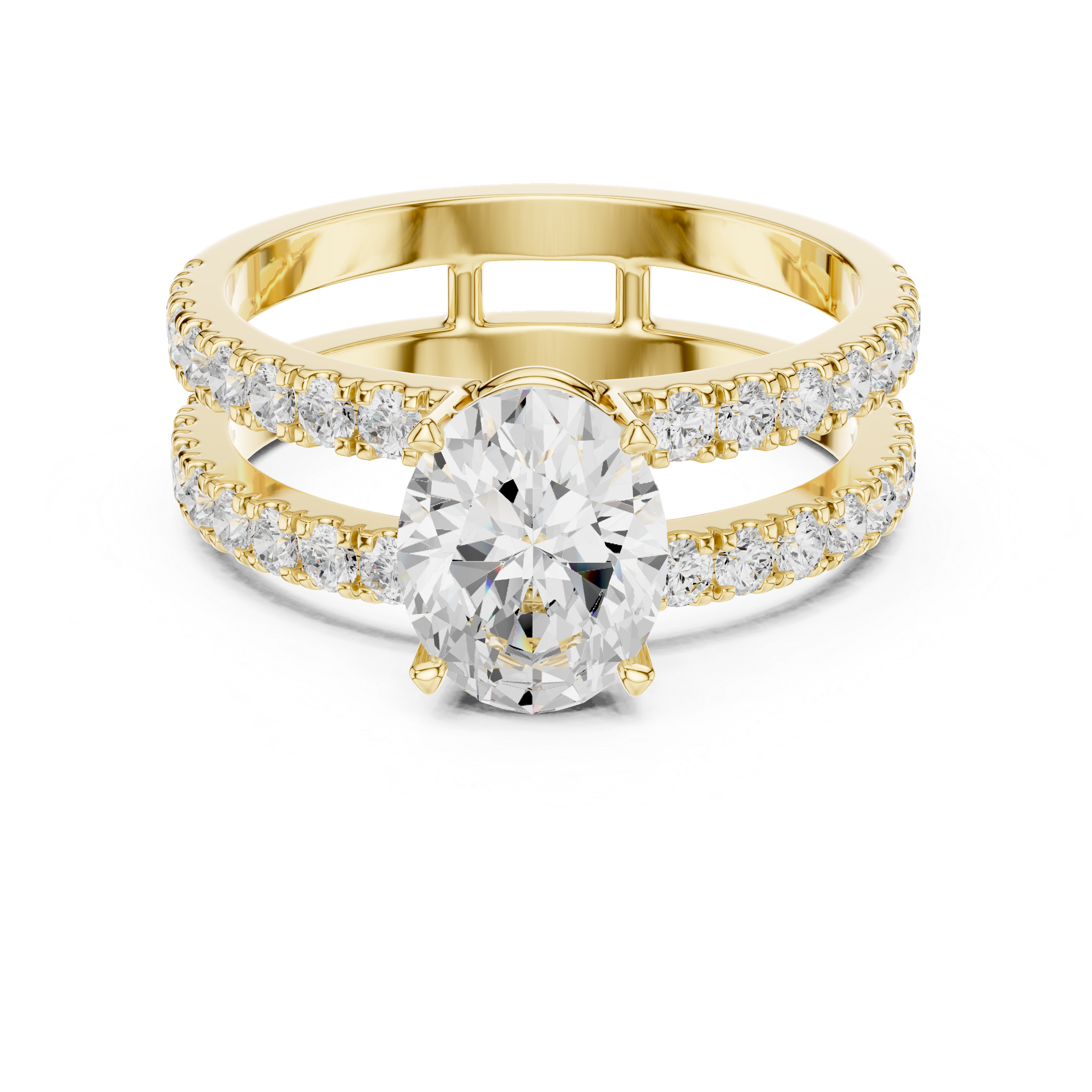 Luxury diamond stud earrings featuring brilliant-cut stones.