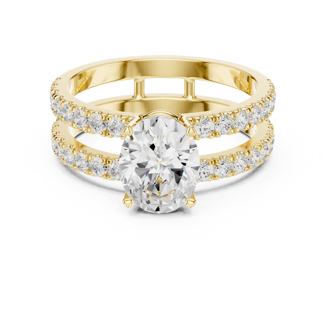 Luxury diamond stud earrings featuring brilliant-cut stones.