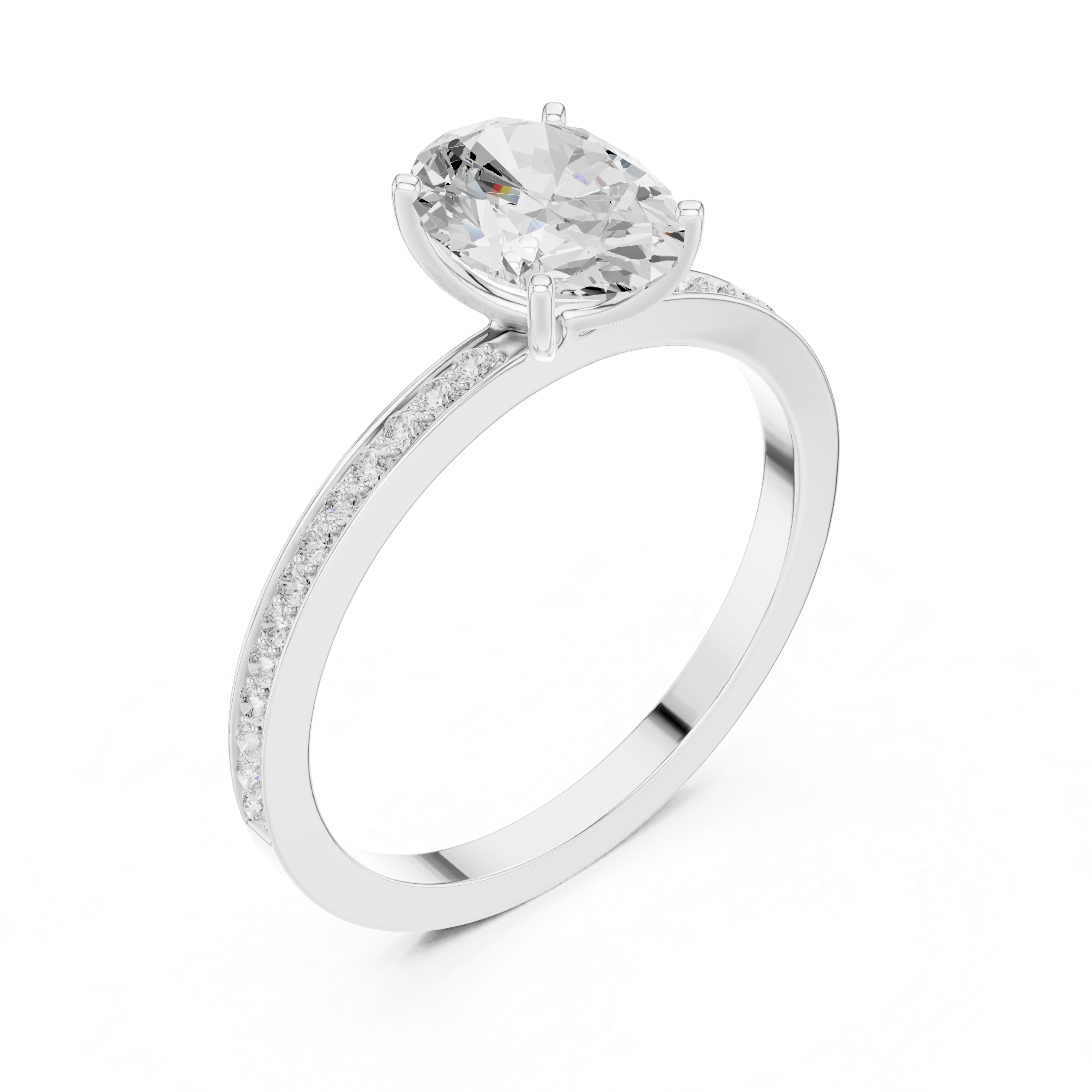 Luxury cluster diamond ring featuring multiple small stones forming dazzling centerpiece.