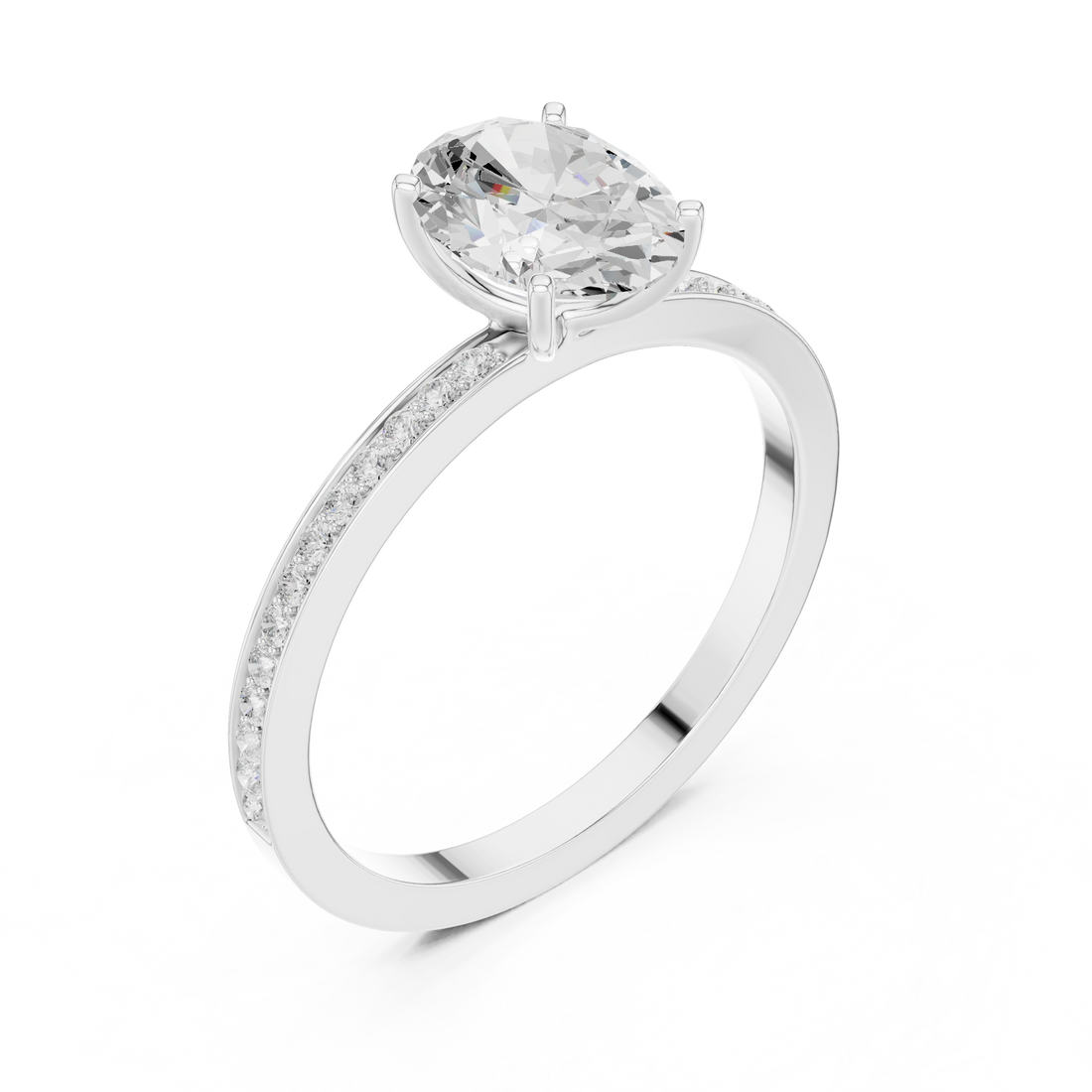 Luxury cluster diamond ring featuring multiple small stones forming dazzling centerpiece.