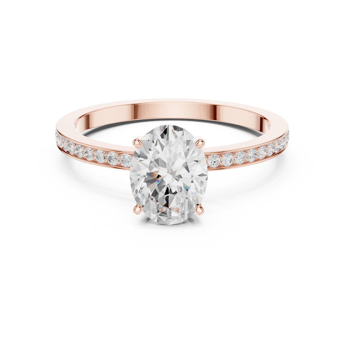 Elegant princess-cut diamond engagement ring with brilliant center stone and slim polished gold band.
