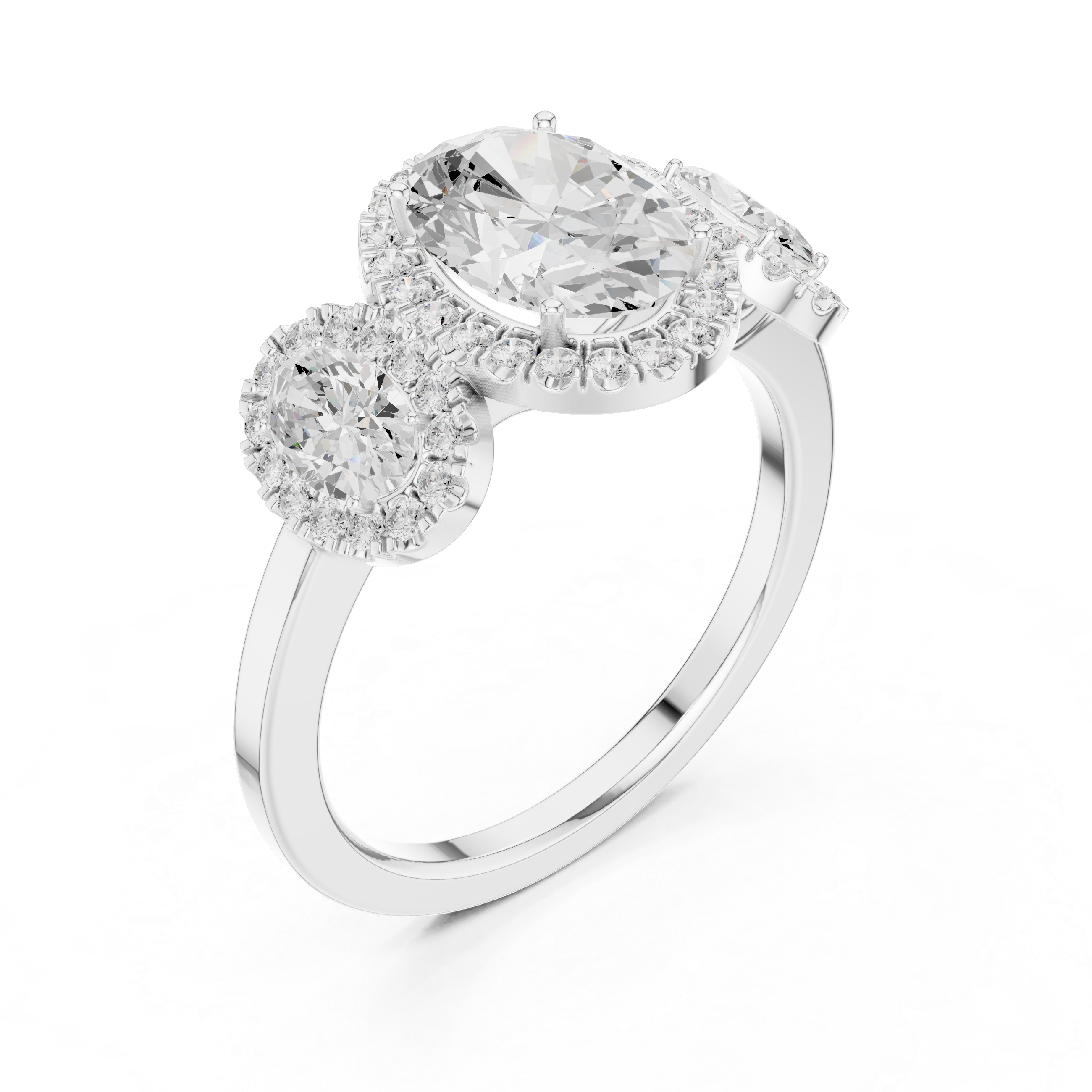 Classic oval hoop earrings with polished gold circular structure.