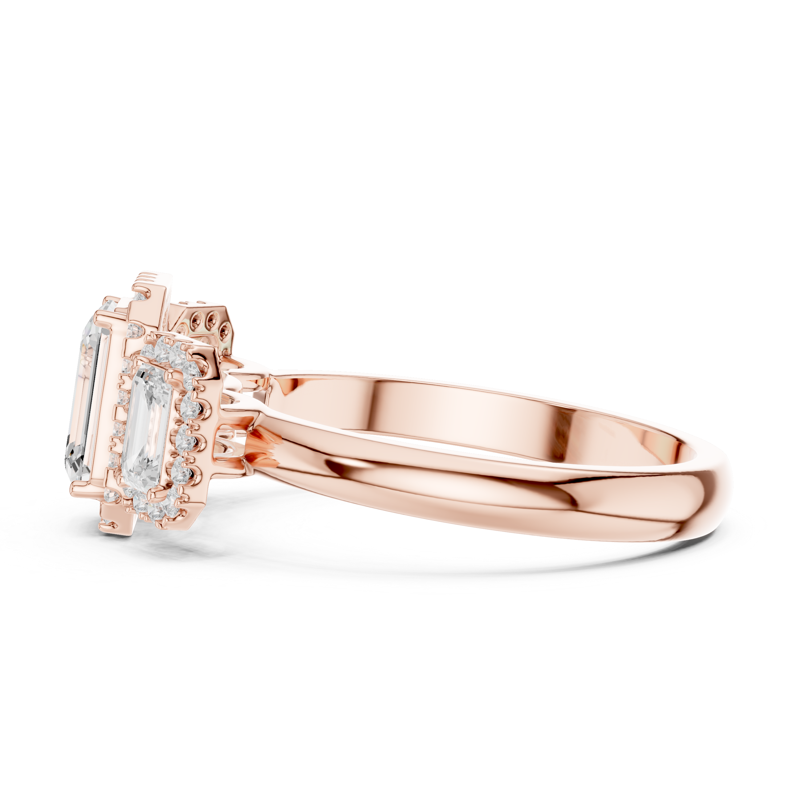 Designer baby ring featuring adjustable band and smooth edges.