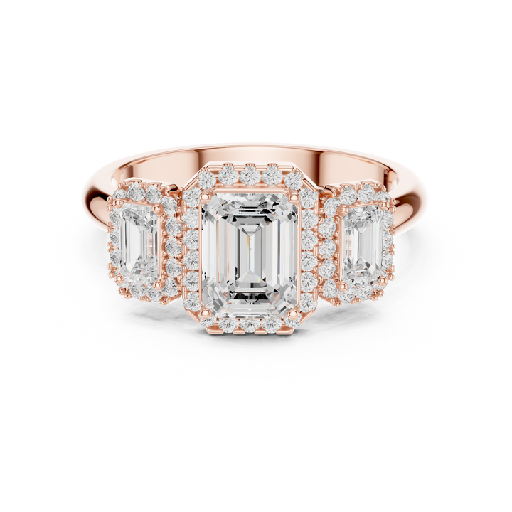 Designer men's gemstone ring featuring bold rectangular stone centerpiece.