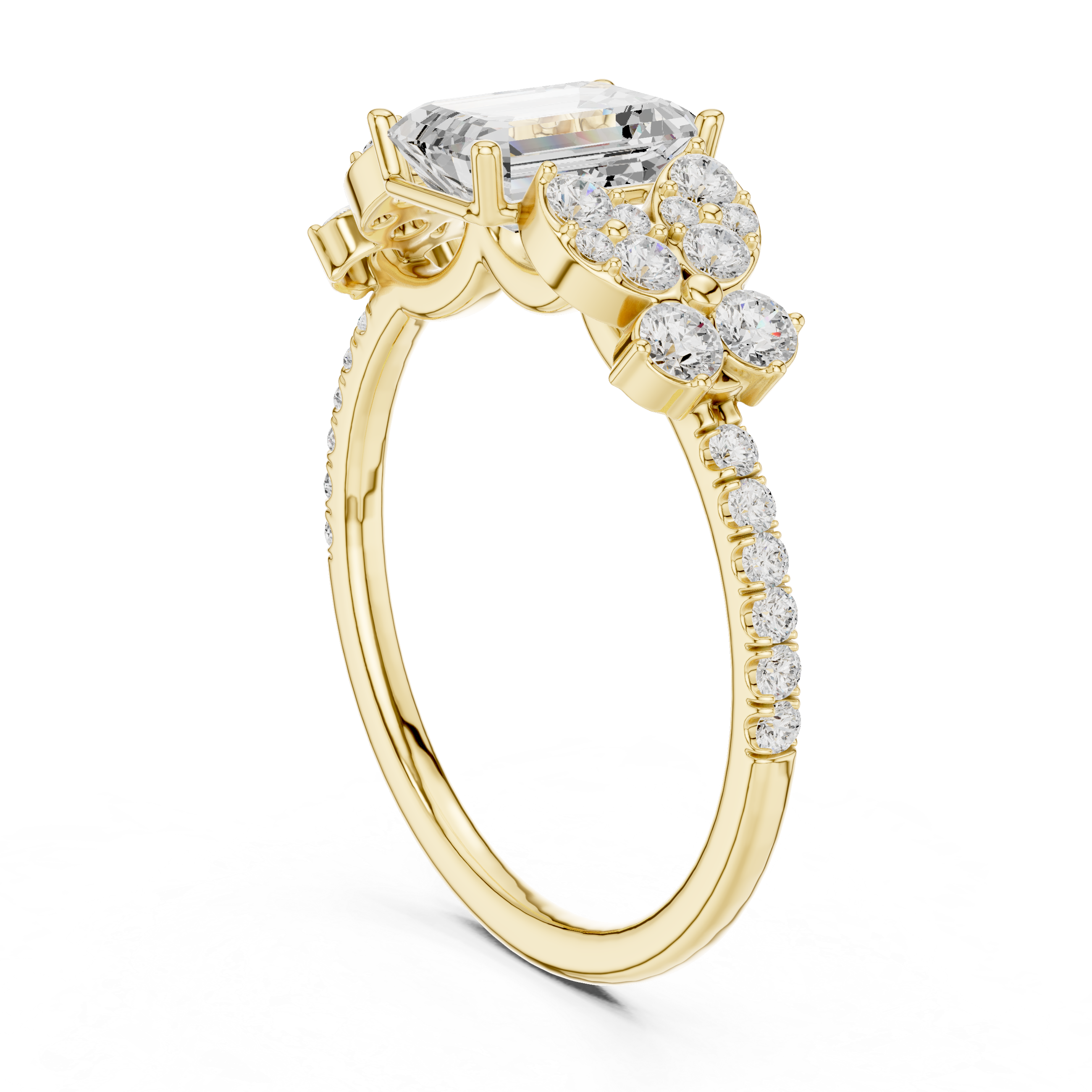 Classic wedding jewellery set featuring matching gold accessories.