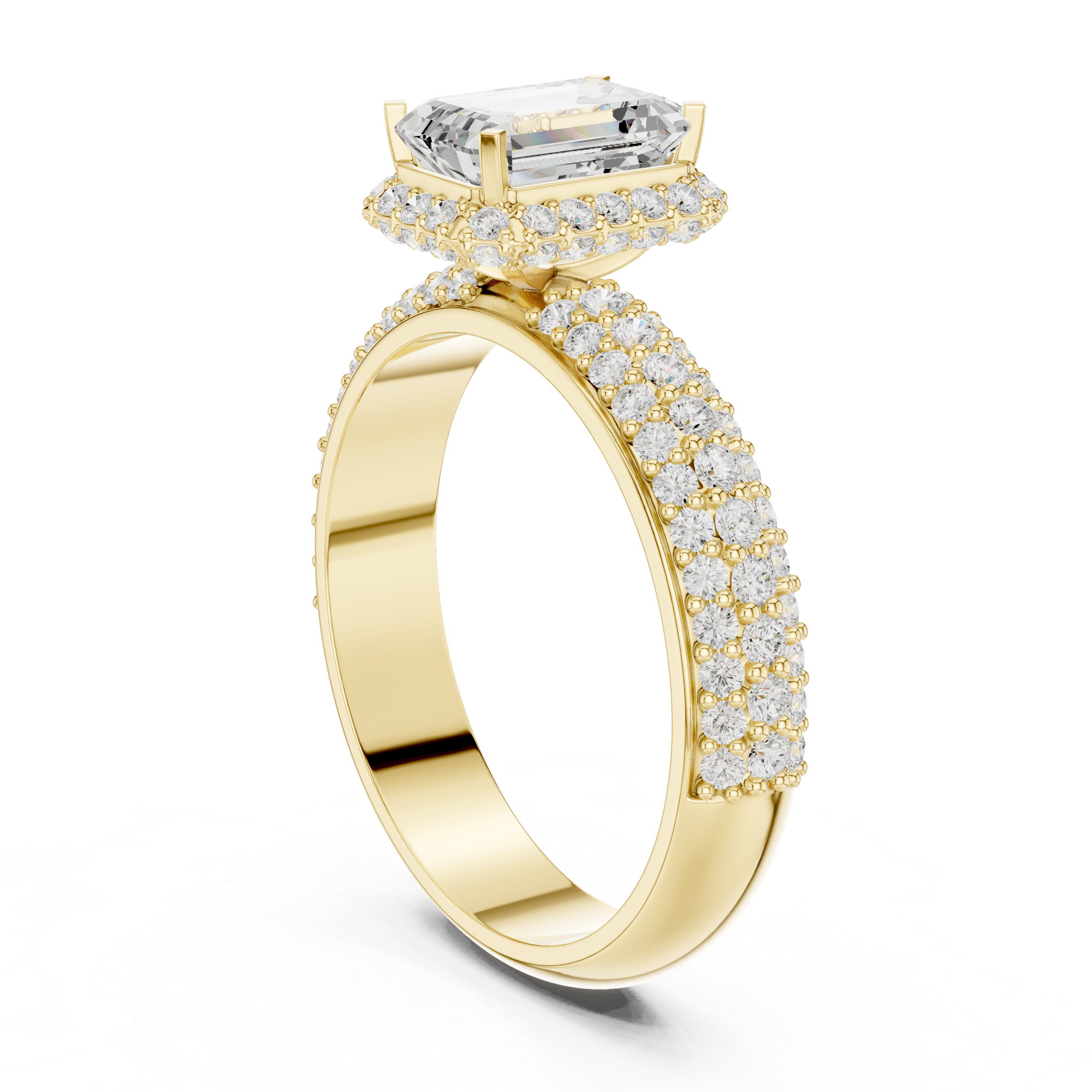 Modern promise ring featuring minimalist structure.