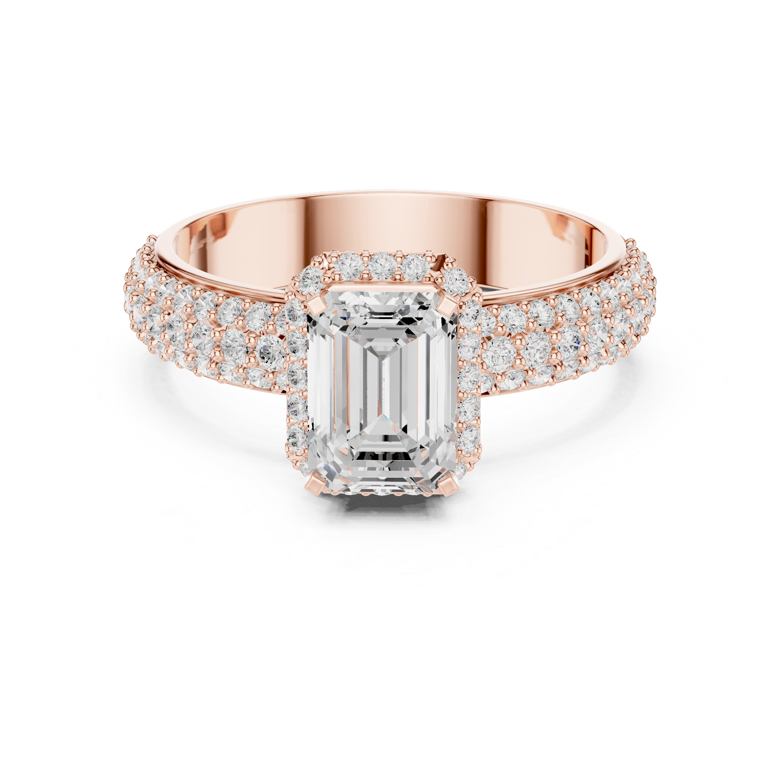 Modern diamond pendant featuring minimalist design.