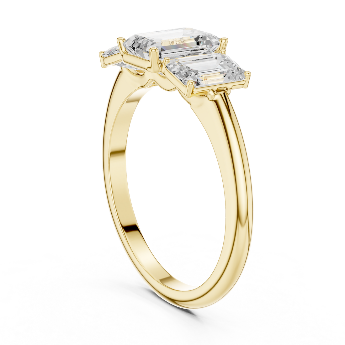 Minimalist thin band ring with tiny diamond accents and sleek modern look.