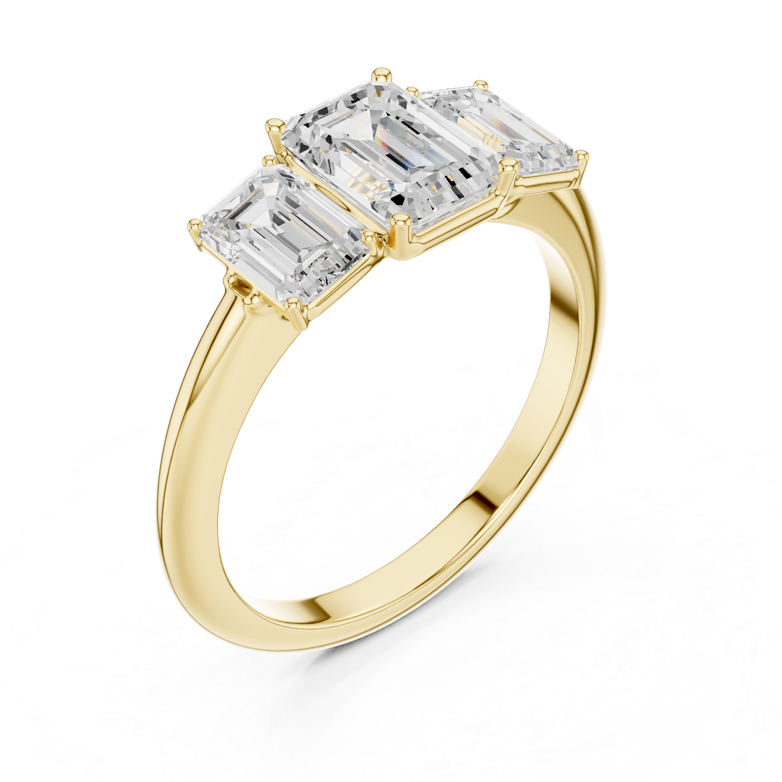 Elegant eternity ring featuring continuous circle of diamonds around the band.
