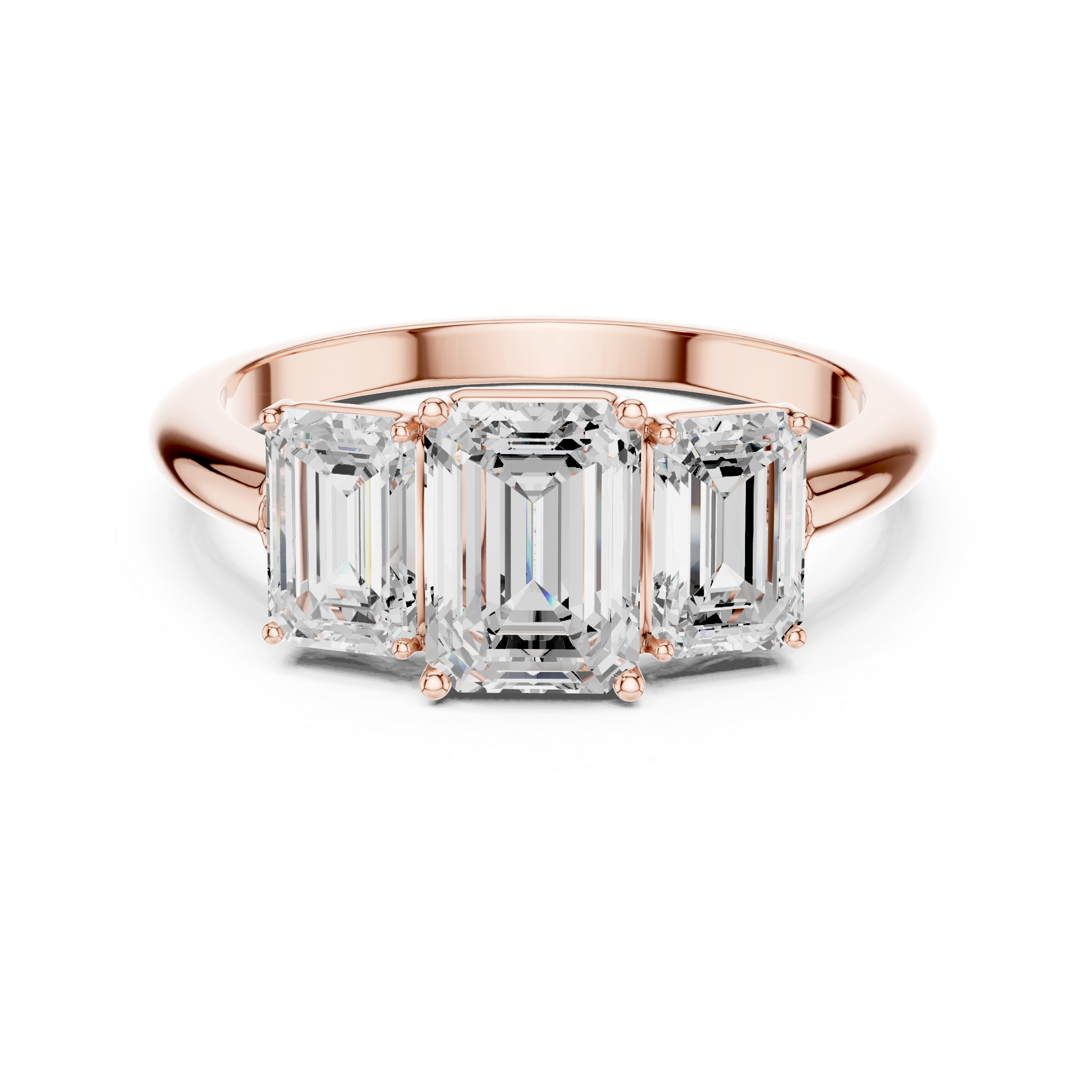 Elegant princess-cut diamond engagement ring with brilliant center stone and slim polished gold band.