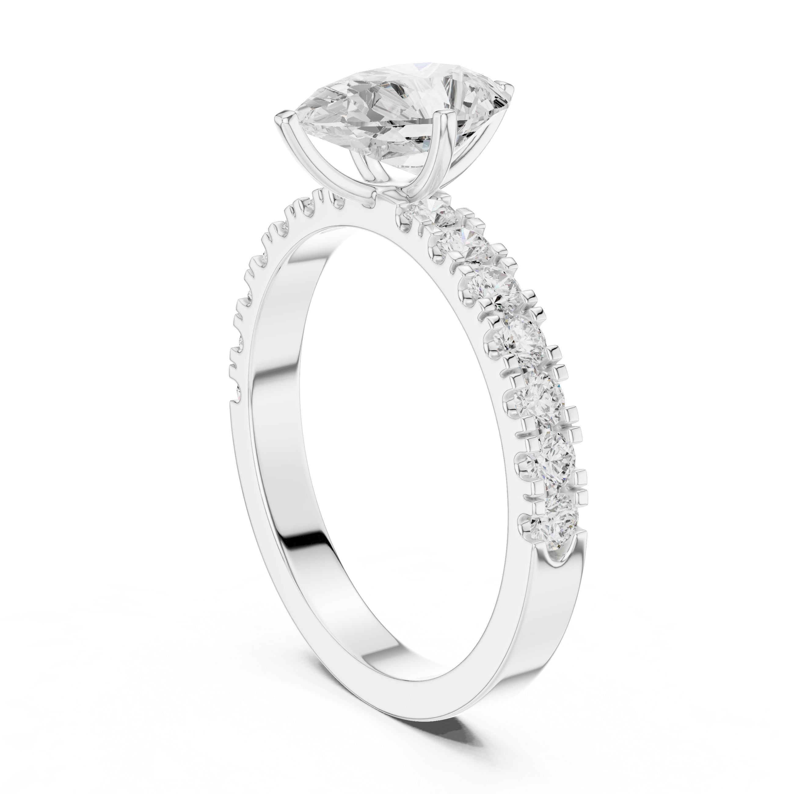 Classic eternity band featuring continuous diamond circle.