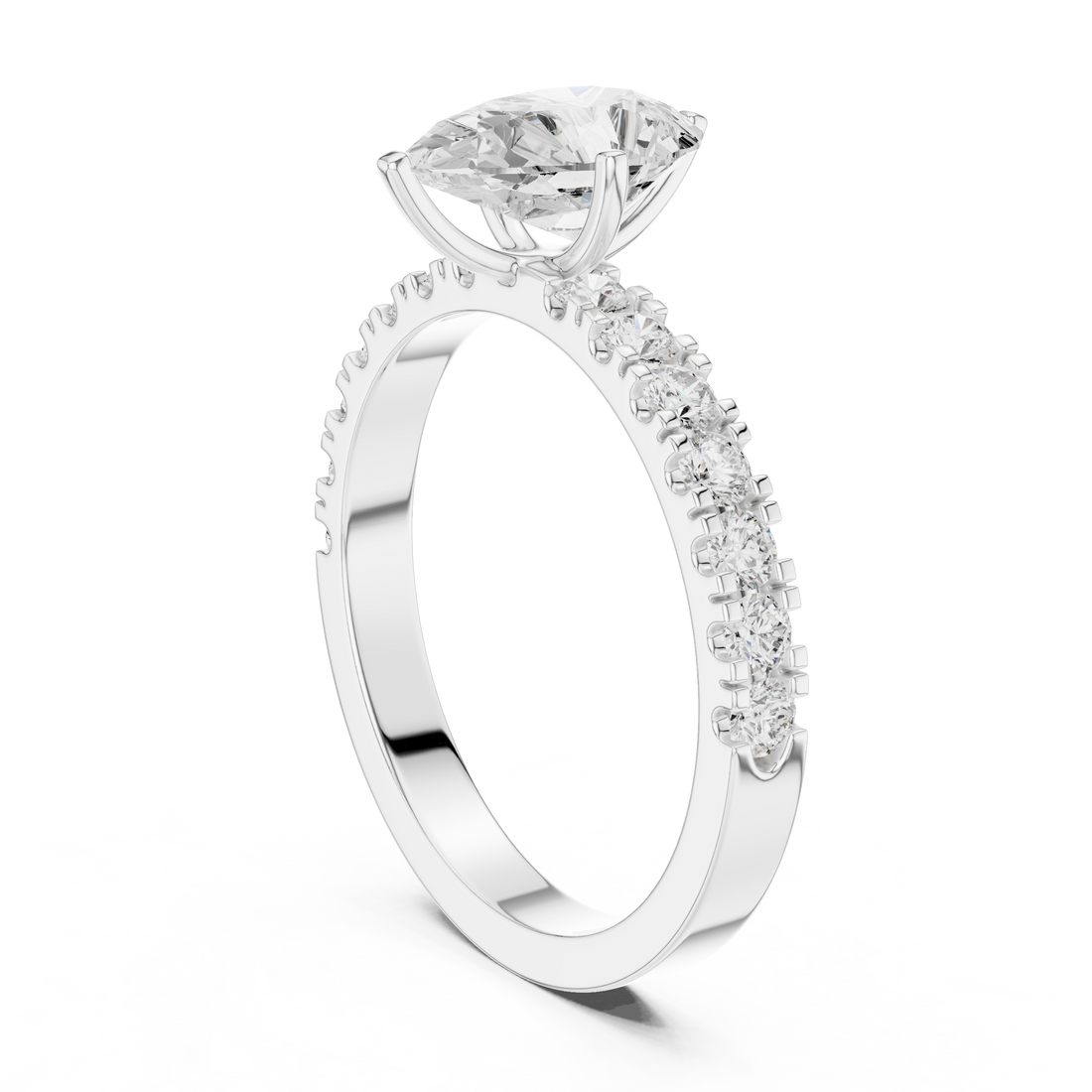 Classic eternity band featuring continuous diamond circle.