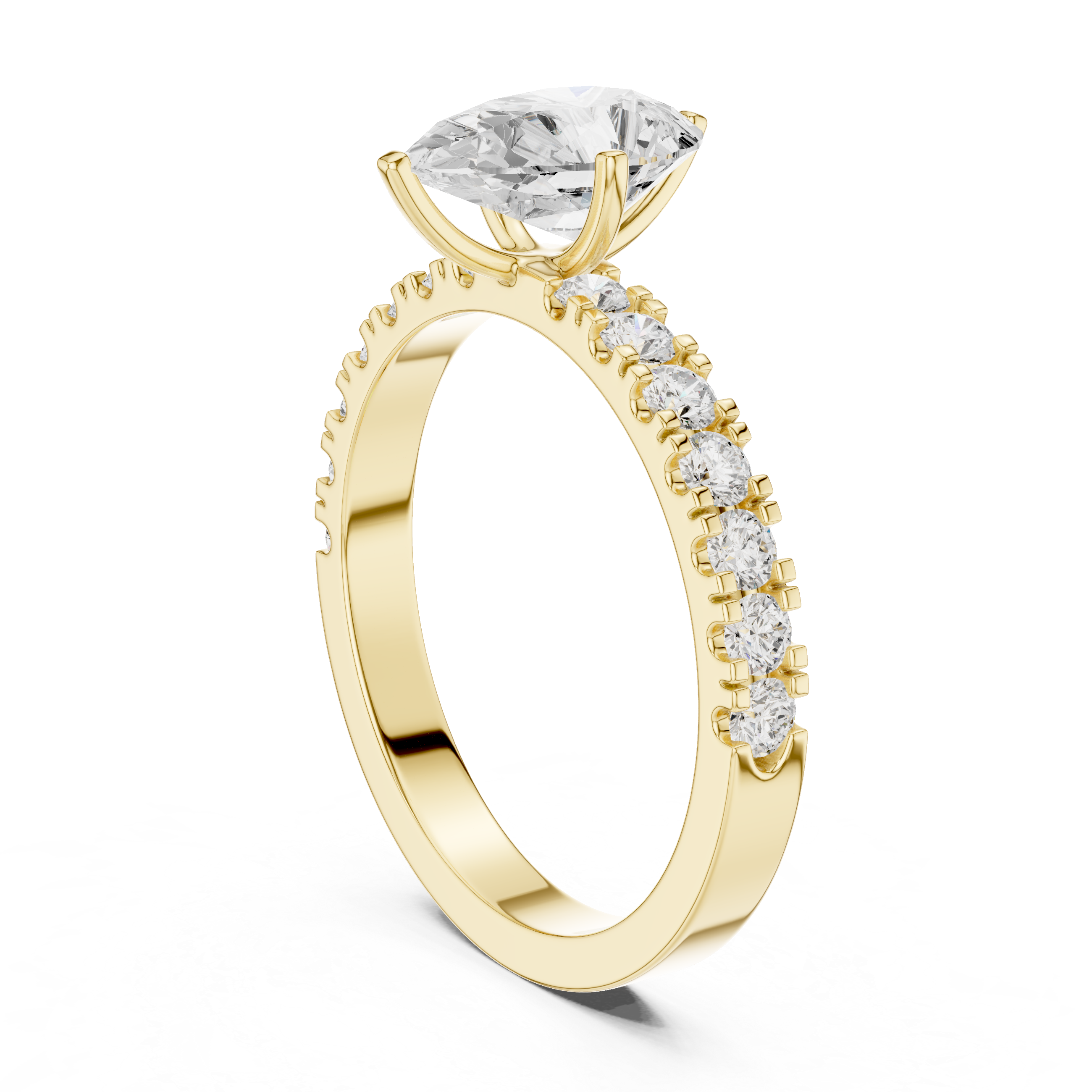 Modern promise ring featuring minimalist structure.
