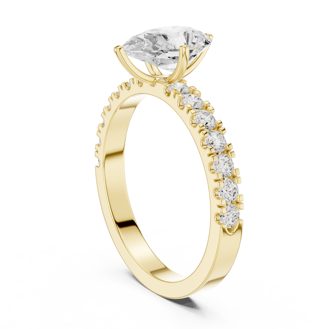 Modern promise ring featuring minimalist structure.