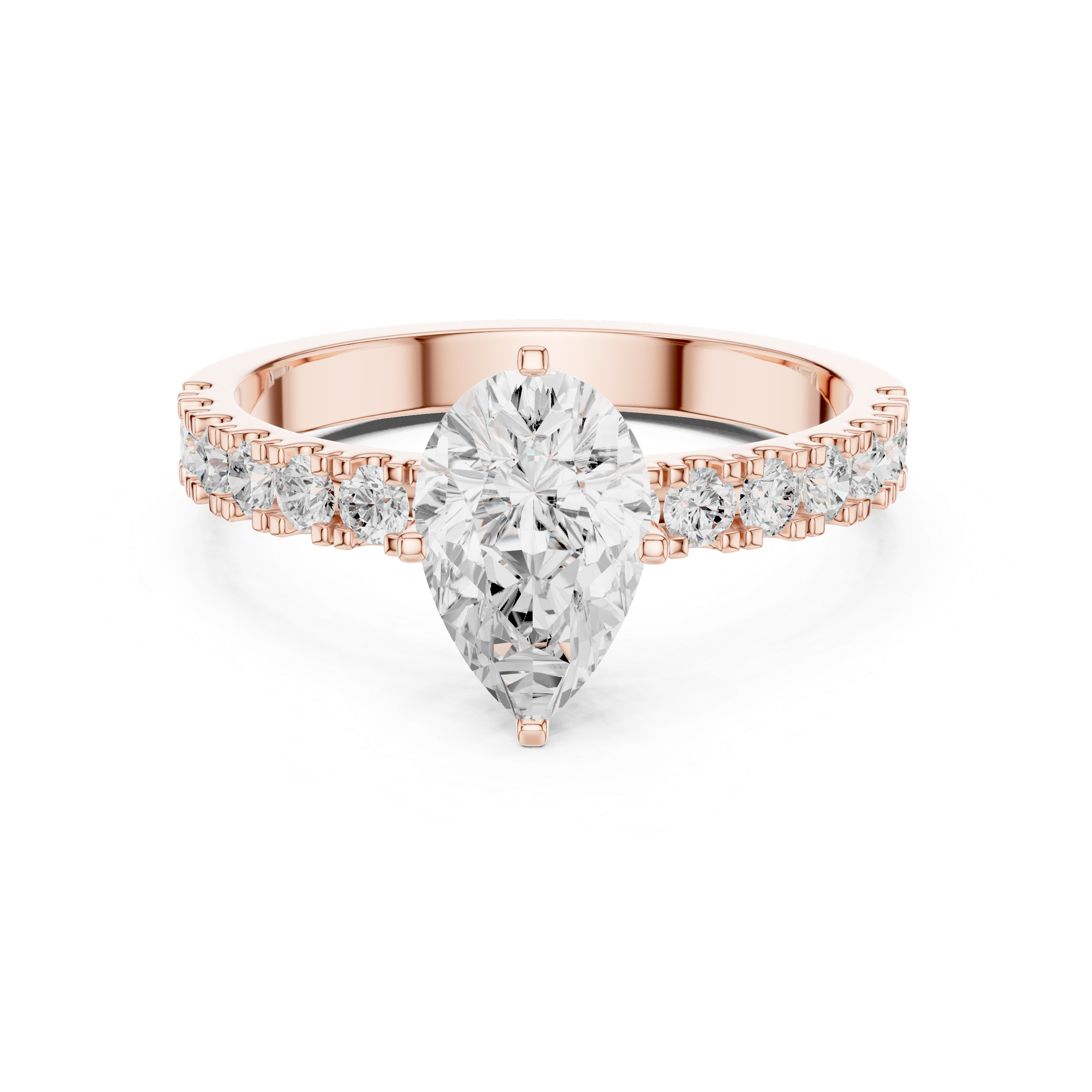 Modern diamond pendant featuring minimalist design.