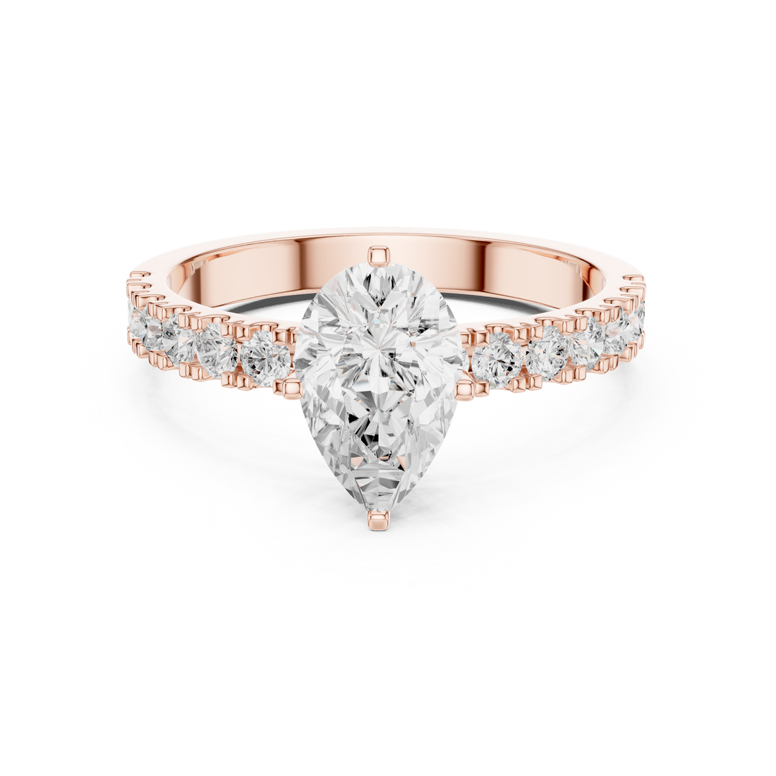 Modern diamond pendant featuring minimalist design.