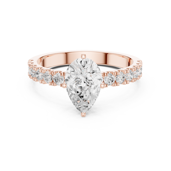 Modern diamond pendant featuring minimalist design.